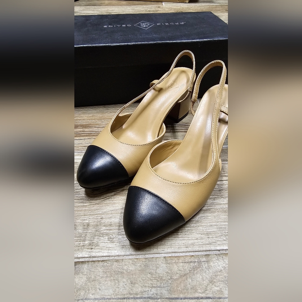 Edited Pieces EP Block Heel Slingback Pumps